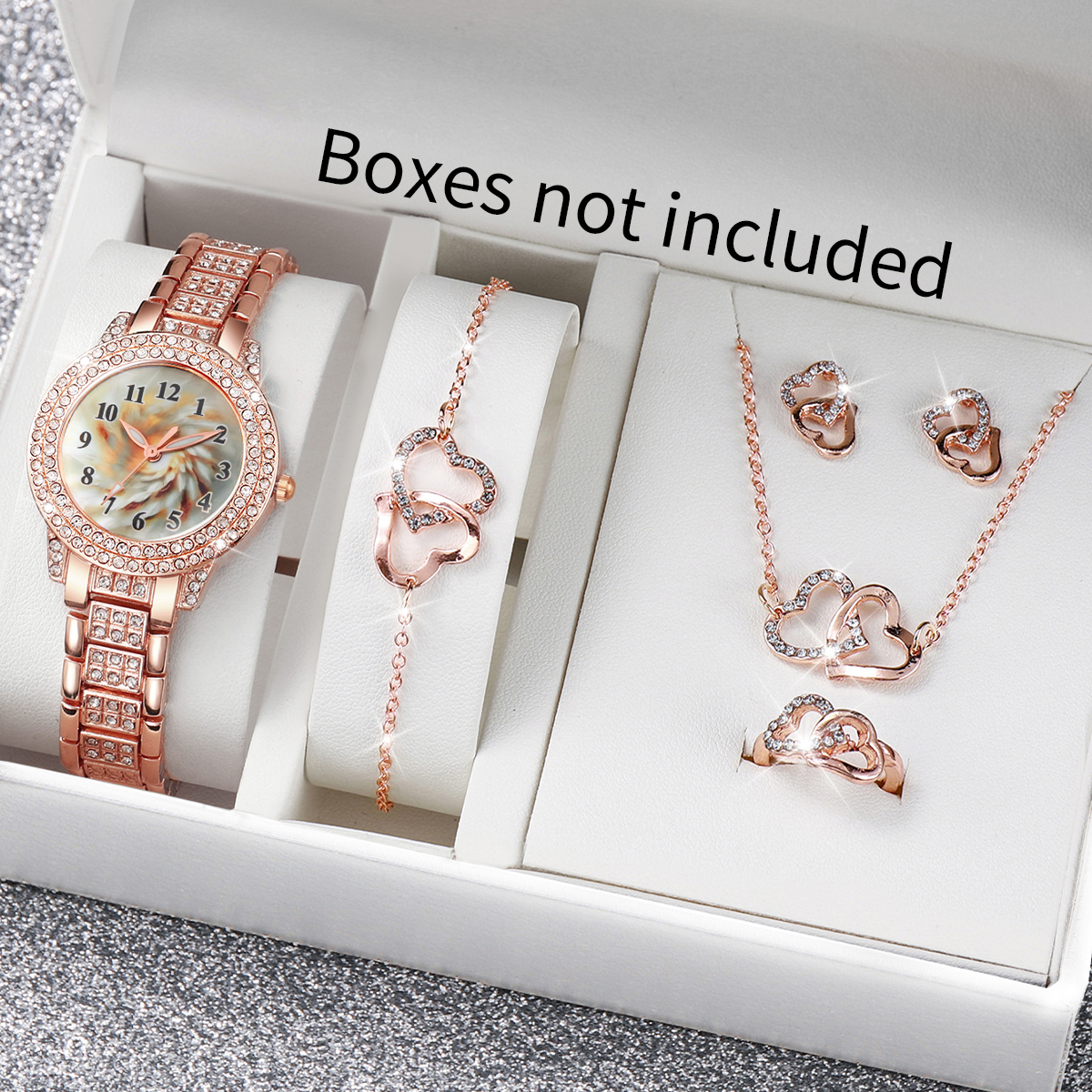 Luxury Watch Safe - 6PCS Luxury Rhinestone Women Quartz Watch