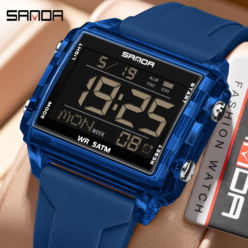 Luxury Watch Brands In World - SANDA Brand Fashion LED Watch for