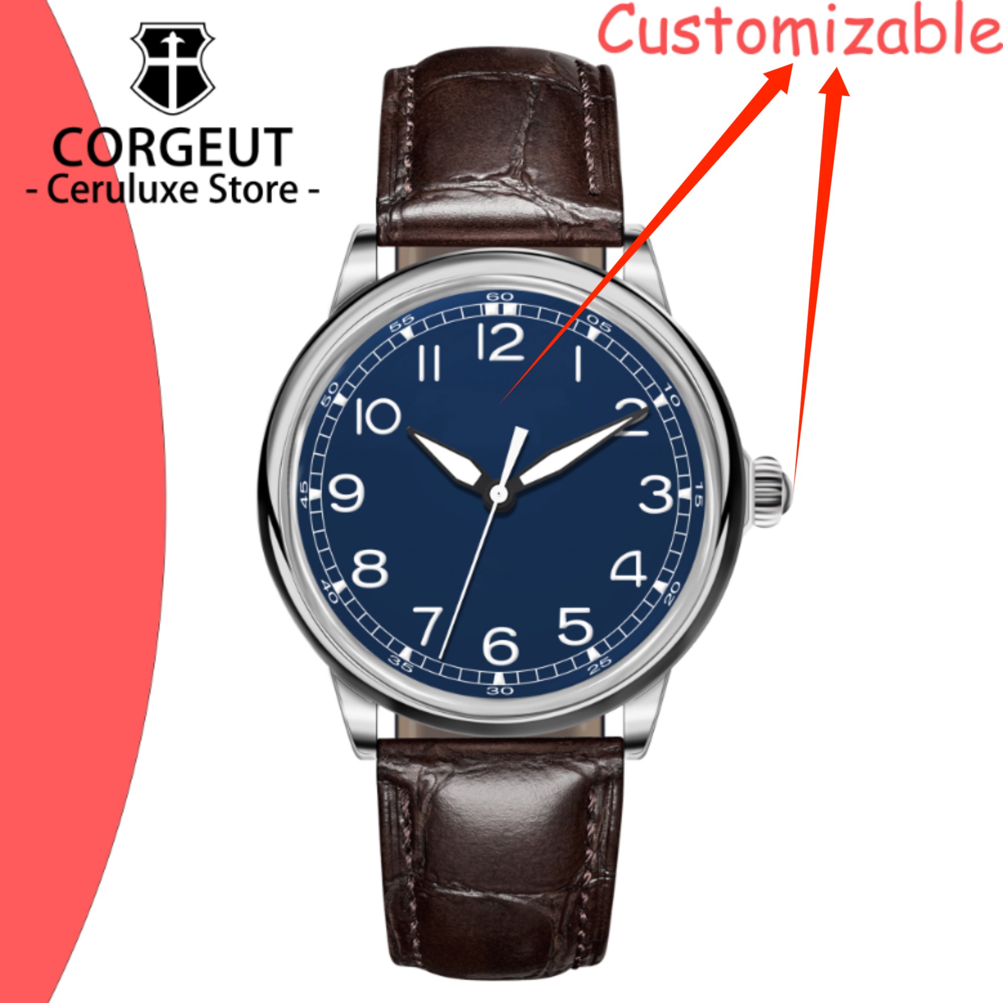 Luxury Watch Quality - CUSTOM Logo 41mm MIYOTA8215 Automatic Mechanical
