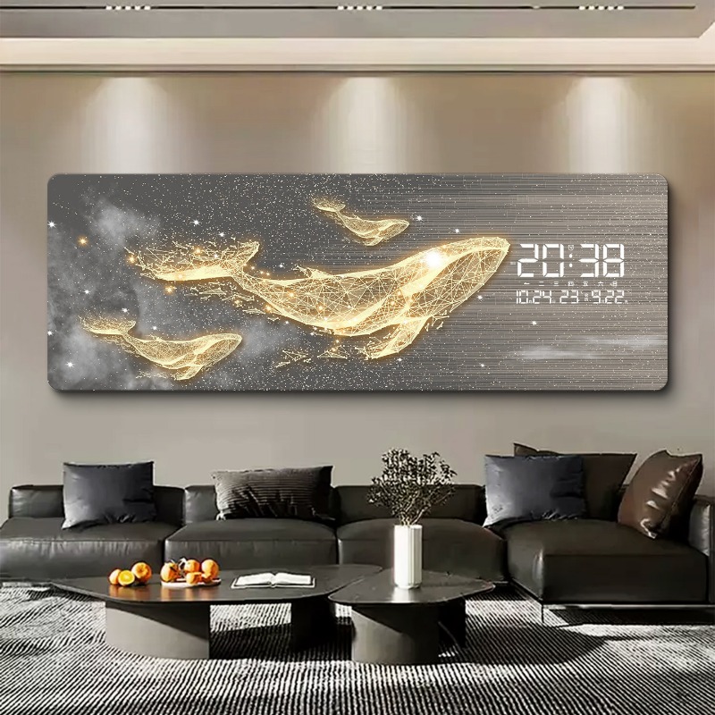 household large wall clock lig - Luxury Watch Wall Clock บทวิจารณ์และราคา