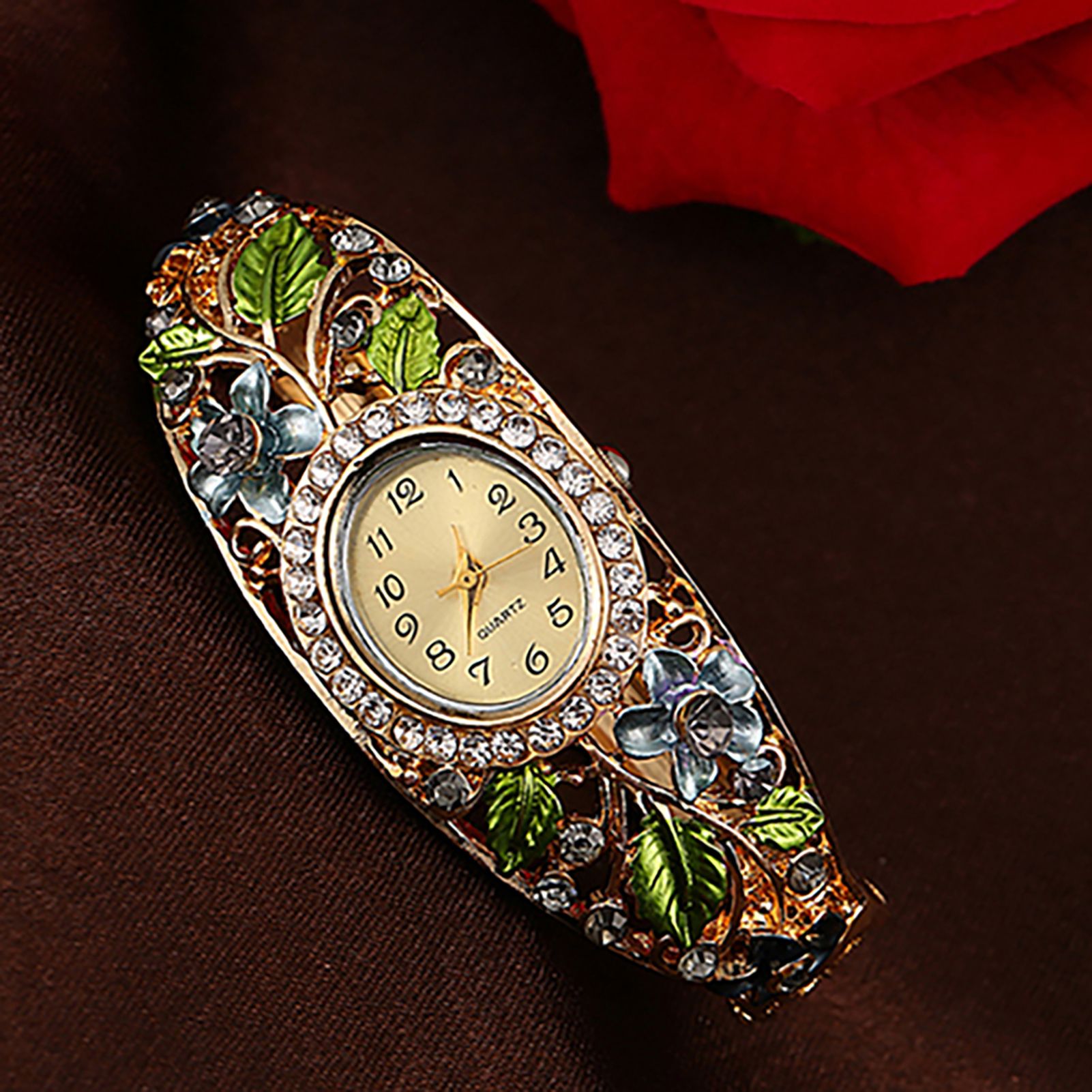 Hot Sales Women\'s Flower Butt - Ladies Luxury Watch บทวิจารณ์และราคา