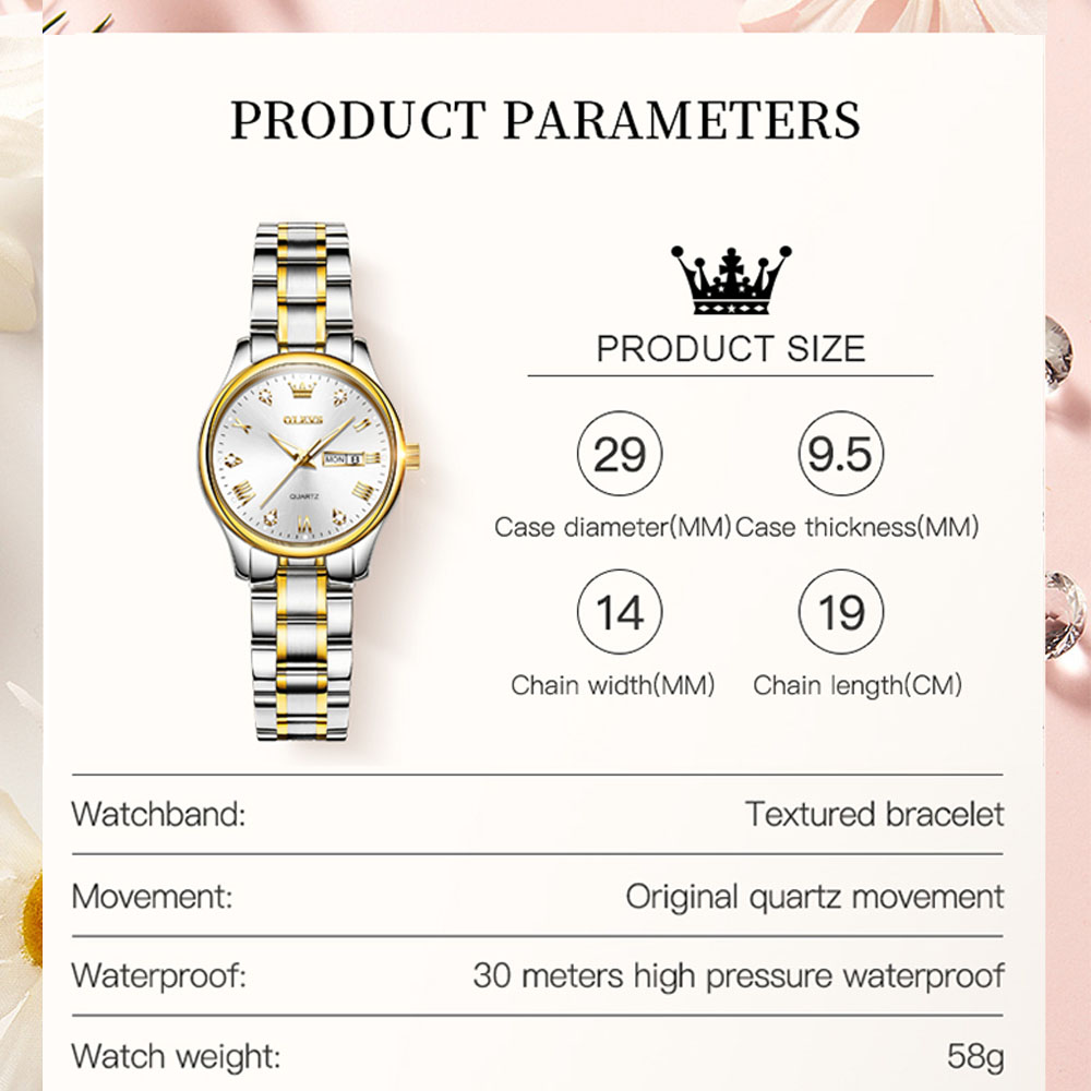 OLEVS 5563 New Fashion Women Q - Luxury Watch Index บทวิจารณ์และราคา