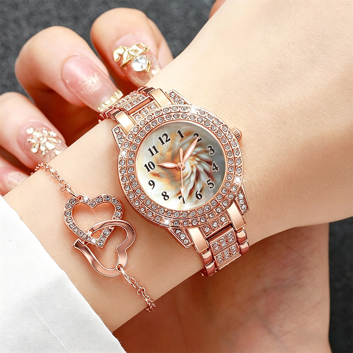 6PCS Luxury Rhinestone Women Q - Luxury Watch Safe บทวิจารณ์และราคา
