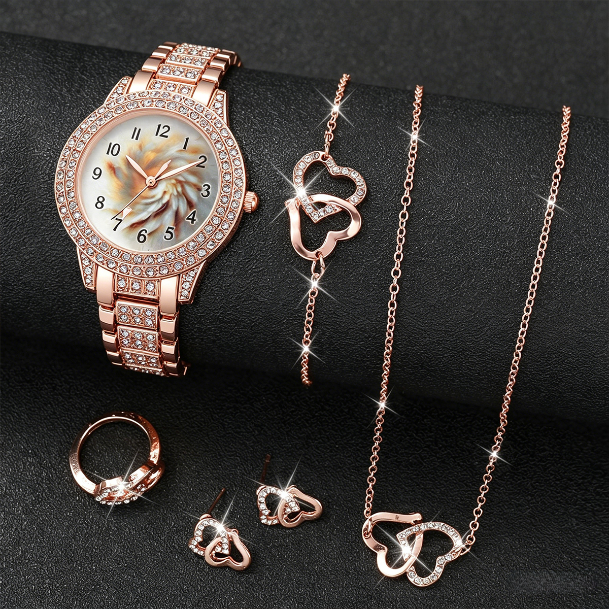 6PCS Luxury Rhinestone Women Q - Luxury Watch Safe บทวิจารณ์และราคา