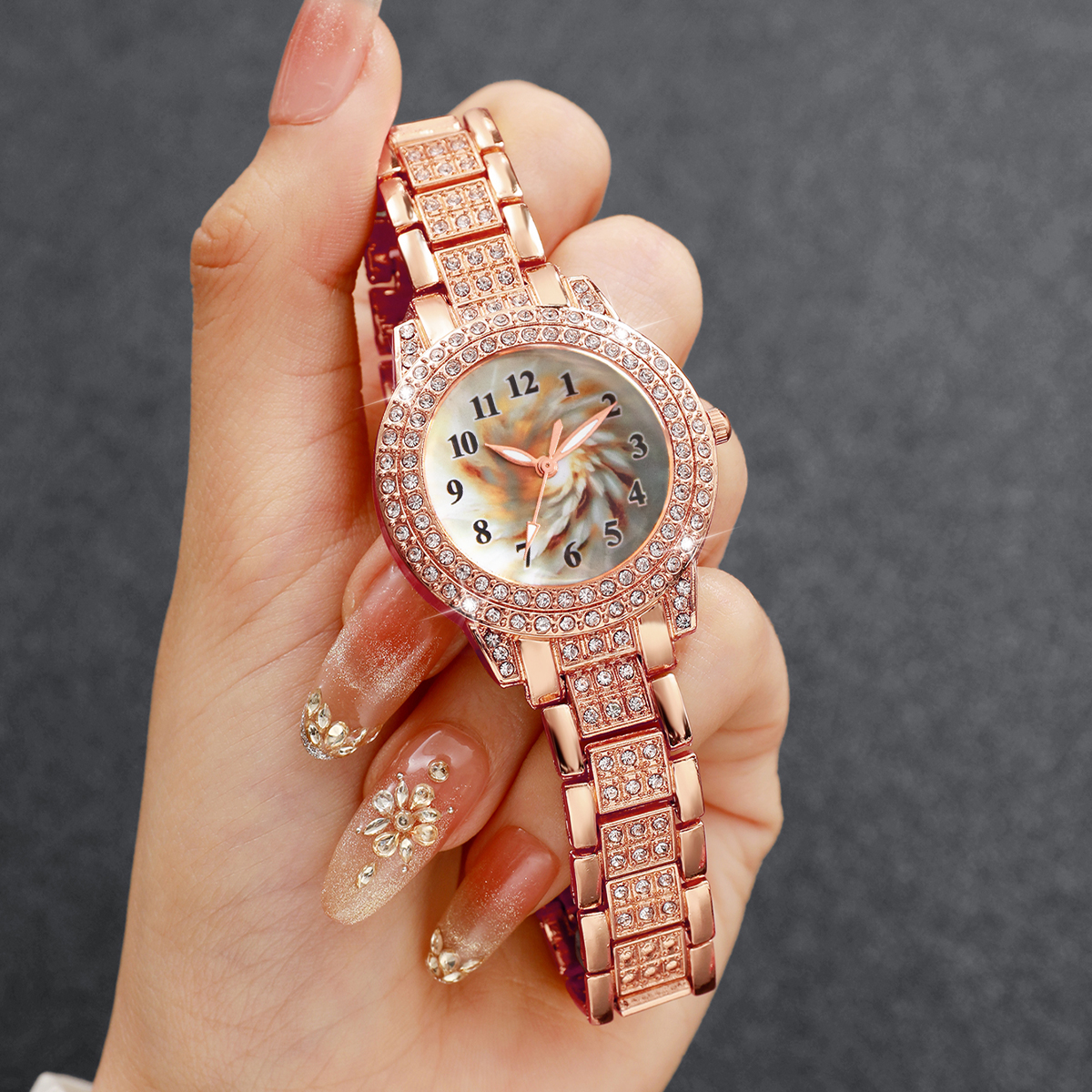 6PCS Luxury Rhinestone Women Q - Luxury Watch Safe บทวิจารณ์และราคา