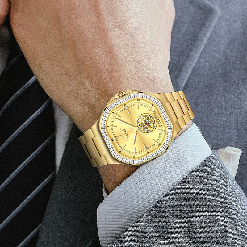MIGE Men's Golden Automatic Wa - Luxury Watch Events บทวิจารณ์และราคา
