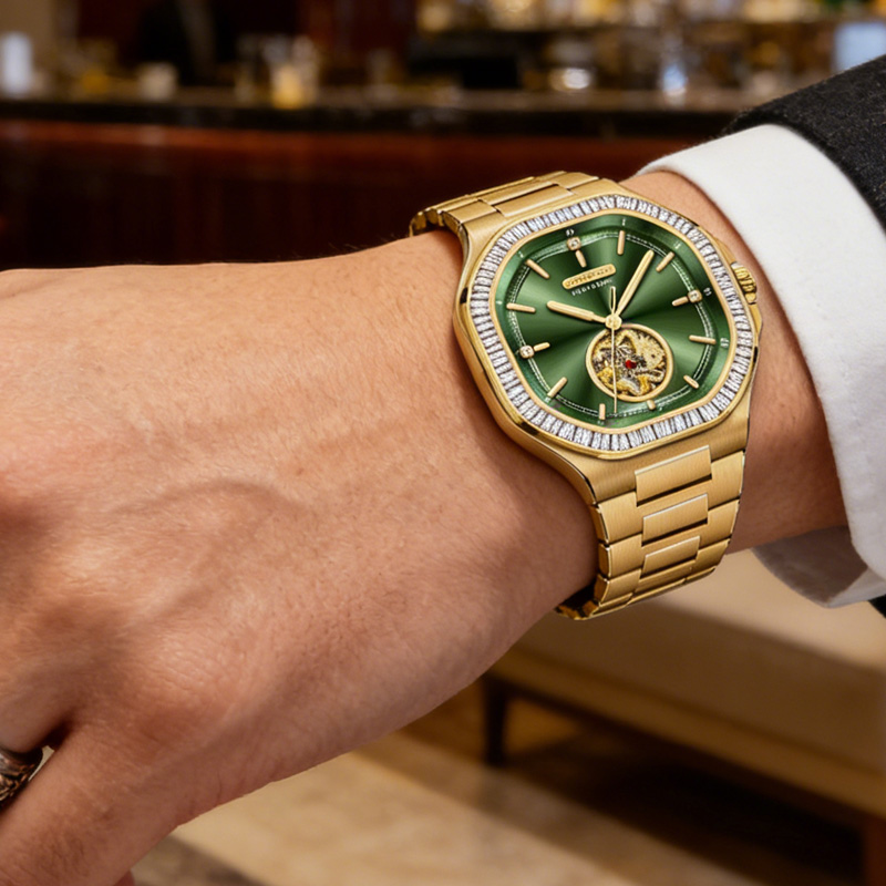 MIGE Men's Golden Automatic Wa - Luxury Watch Events บทวิจารณ์และราคา