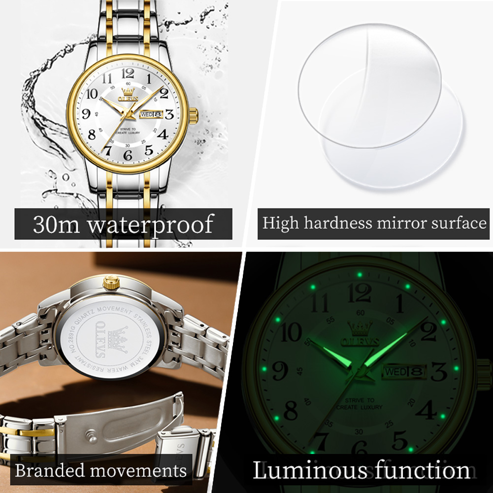 OLEVS 2891 Luxury Brand Fashio - Luxury Watch Index บทวิจารณ์และราคา