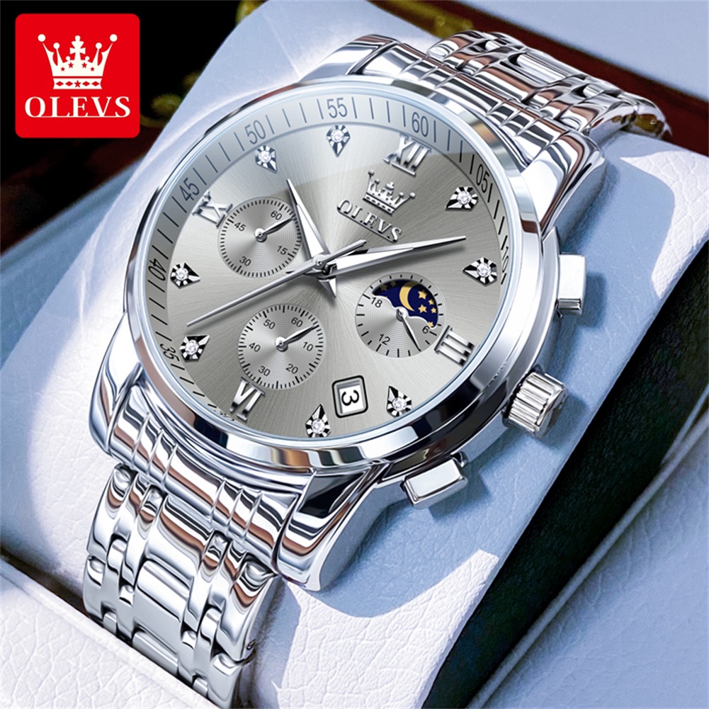 OLEVS 2858 Quartz Watch for Me - Luxury Watch Men บทวิจารณ์และราคา