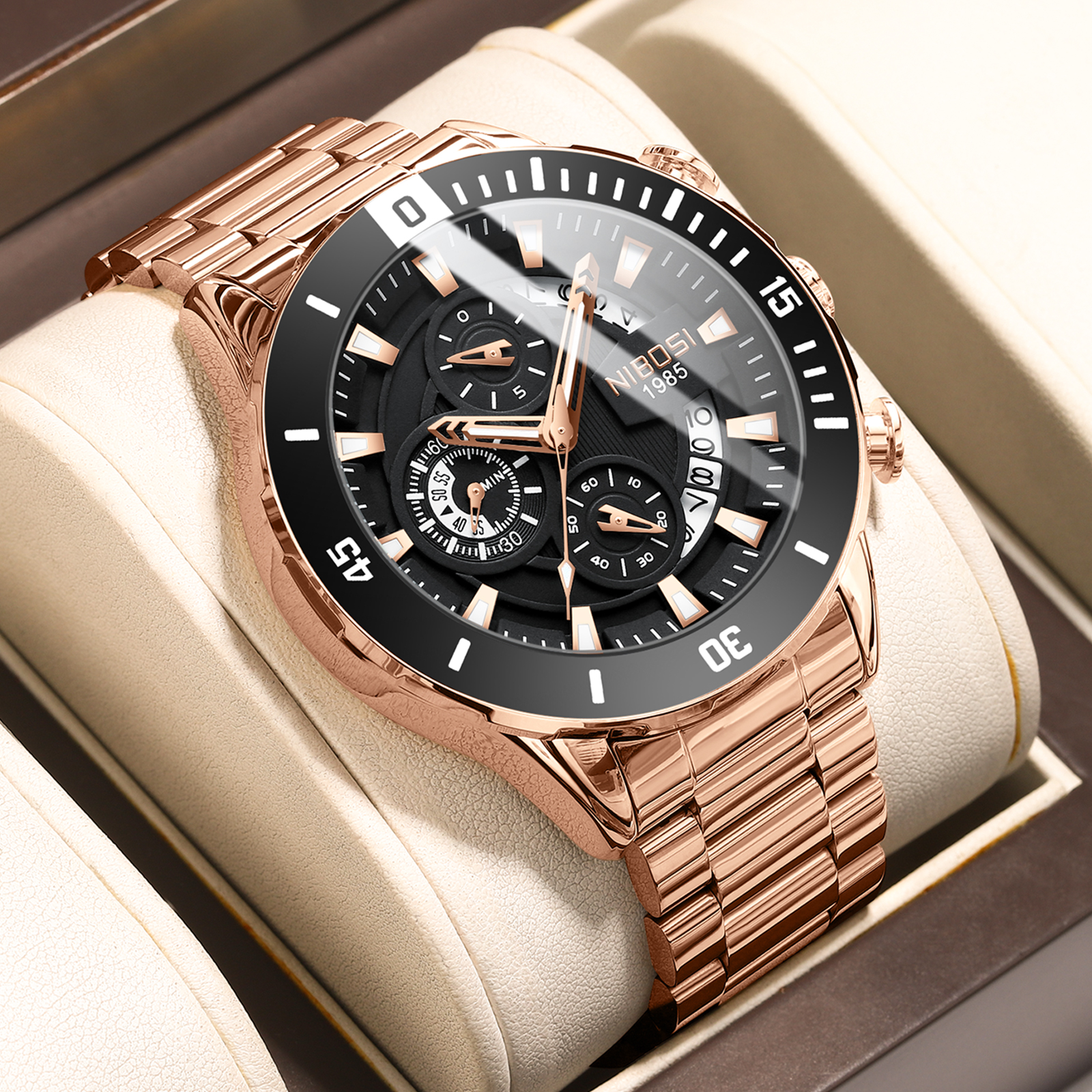 NIBOSI New Men's Watches Top B - Luxury Watch Men บทวิจารณ์และราคา