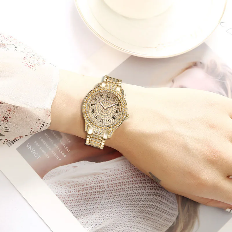 Luxury Women Diamond Watch Cha - Luxury Watch Diamond บทวิจารณ์และราคา