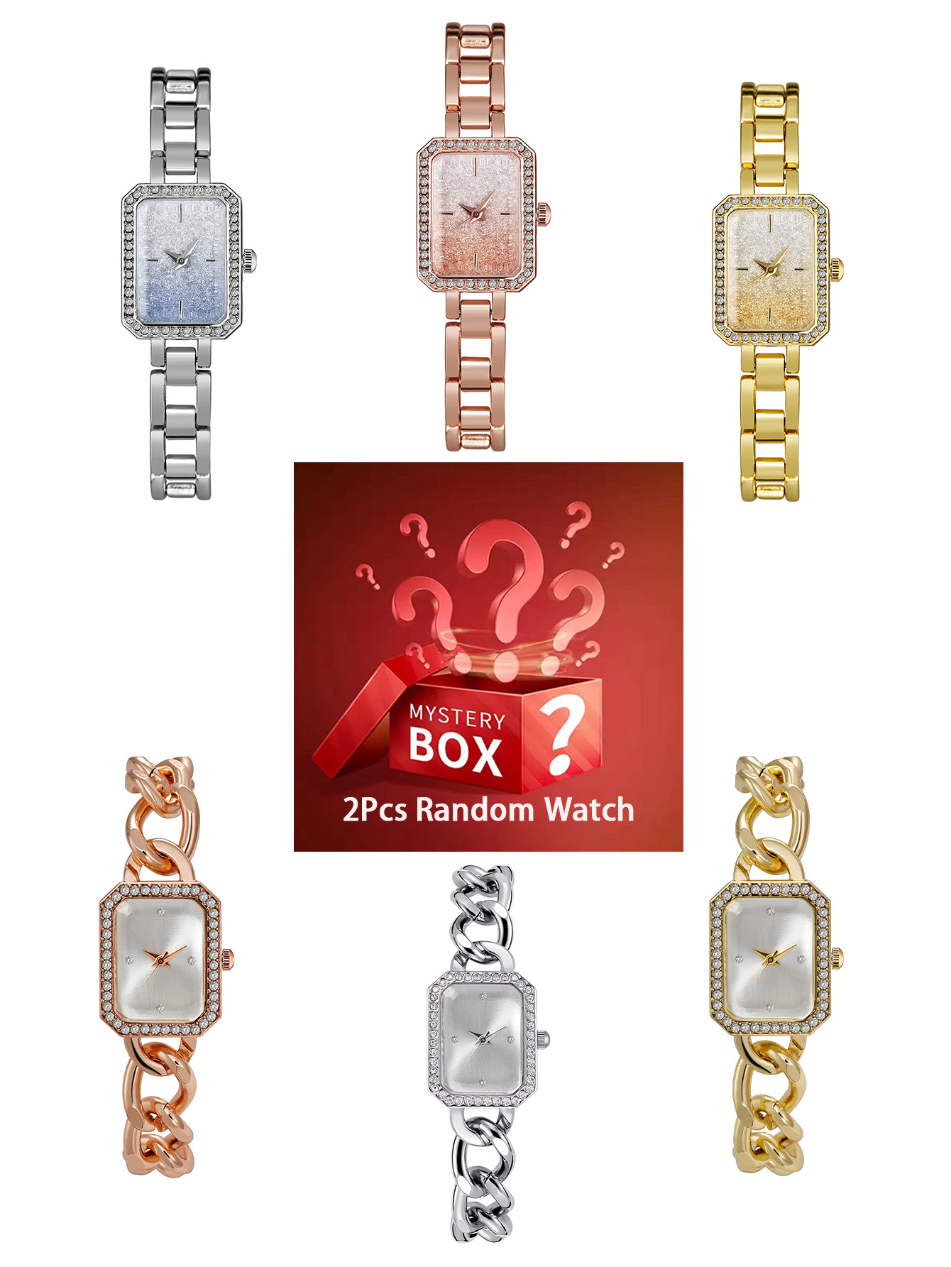 2 pieces women's watches myste - Luxury Watch Diamond บทวิจารณ์และราคา