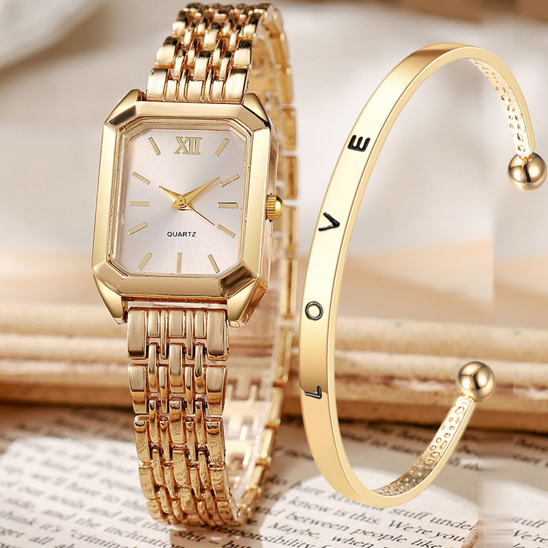 2PCS/set Luxury Women's Quartz - Ladies Luxury Watch บทวิจารณ์และราคา