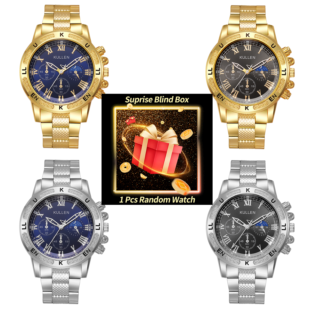 1PC Surprise Mystery Watch Bli - Luxury Watch Men บทวิจารณ์และราคา