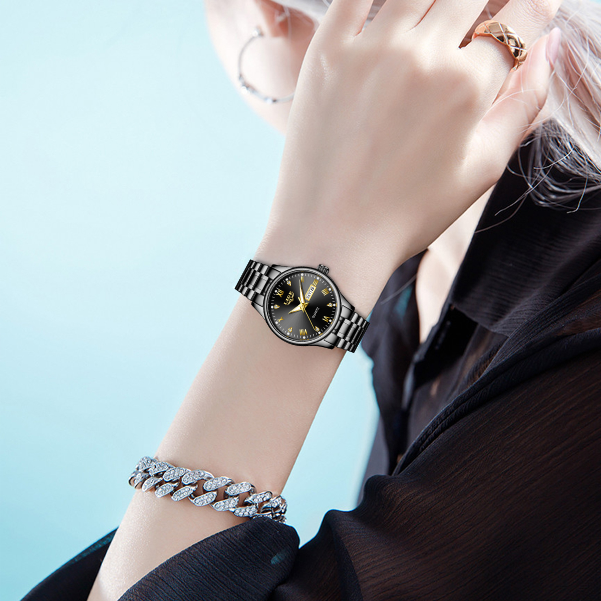 LIGE Top Band Woman Watch Clas - Luxury Watch Diamond บทวิจารณ์และราคา