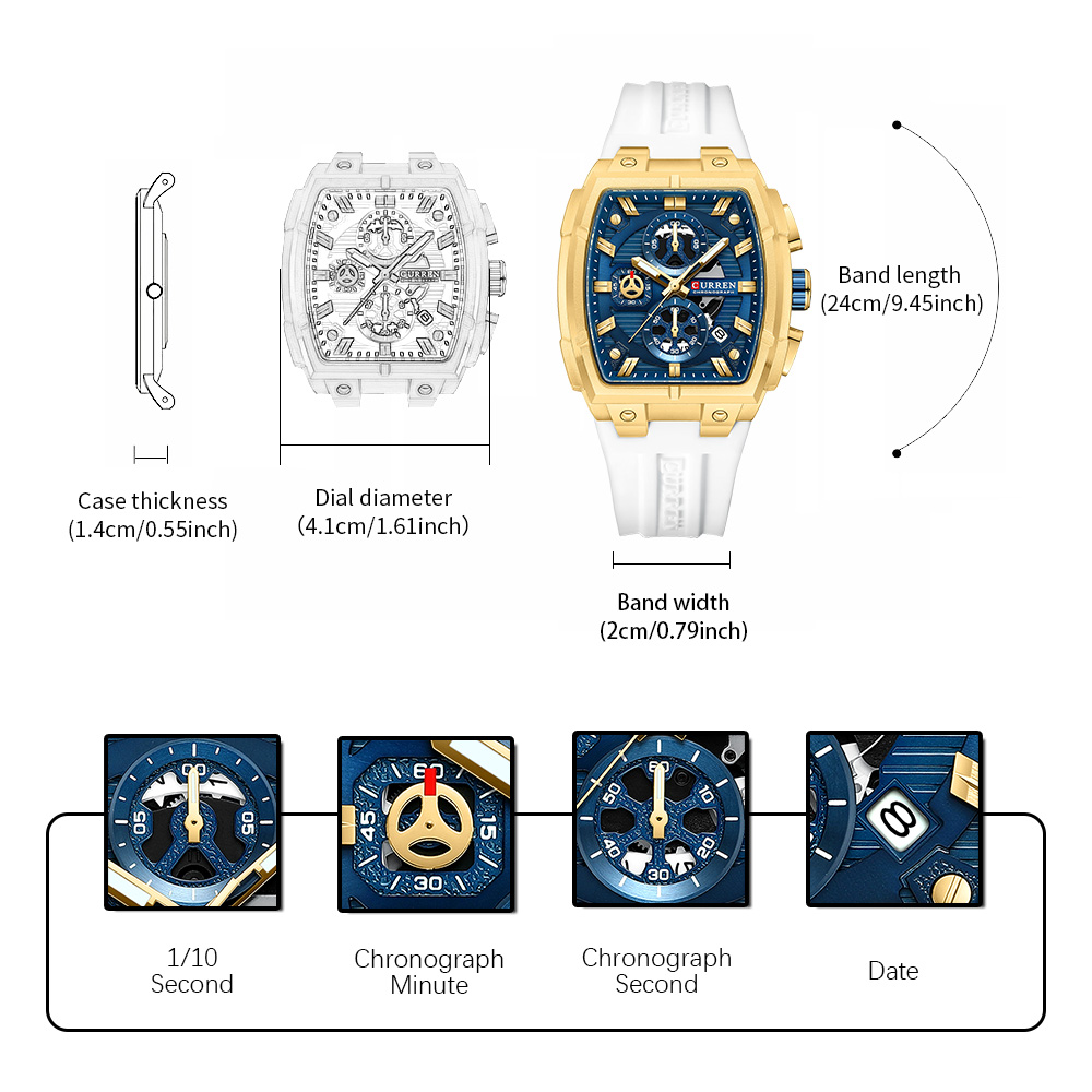CURREN Luxury Vintage Watch fo - Luxury Watch Quality บทวิจารณ์และราคา