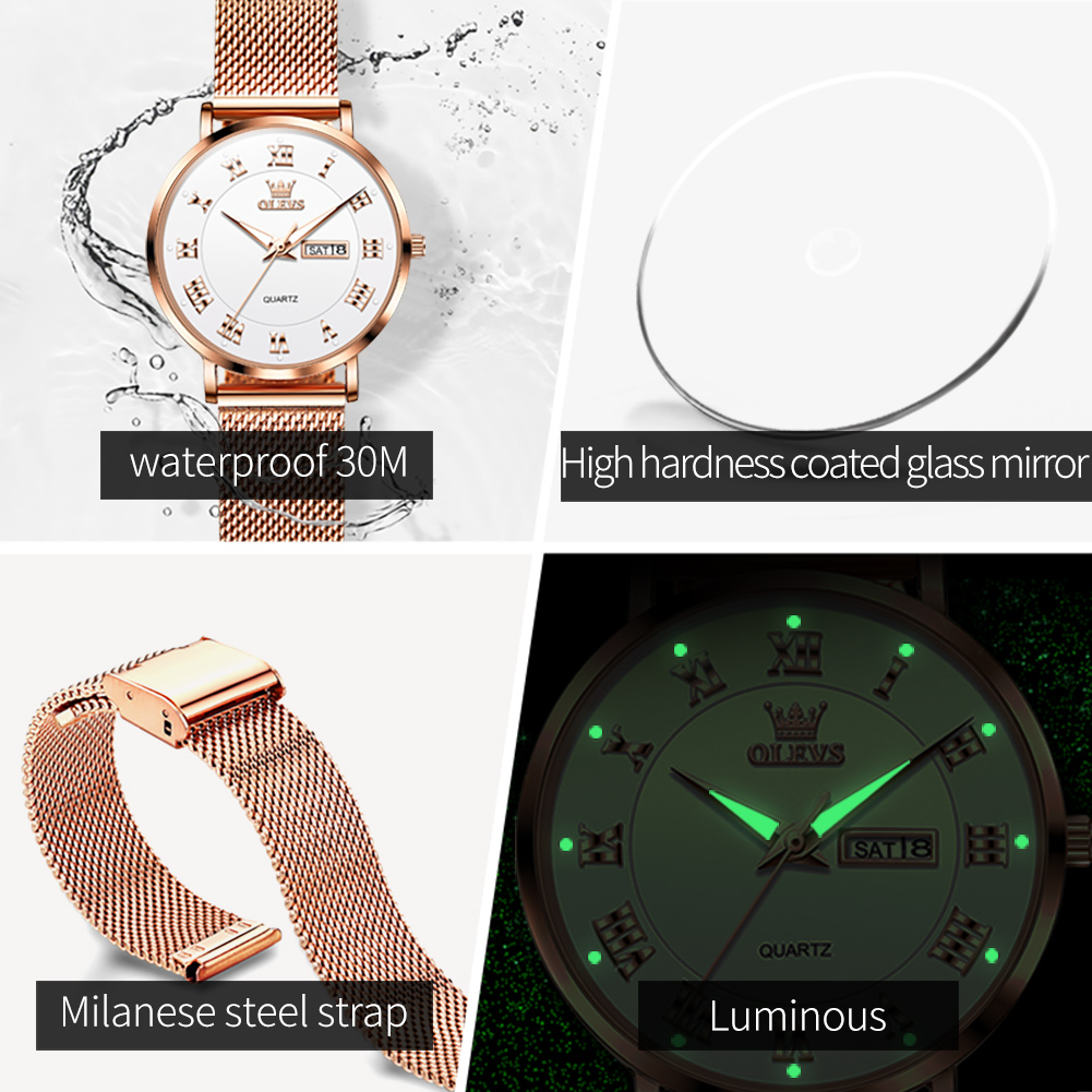OLEVS 2920 Elegant Original Wo - Ladies Luxury Watch บทวิจารณ์และราคา