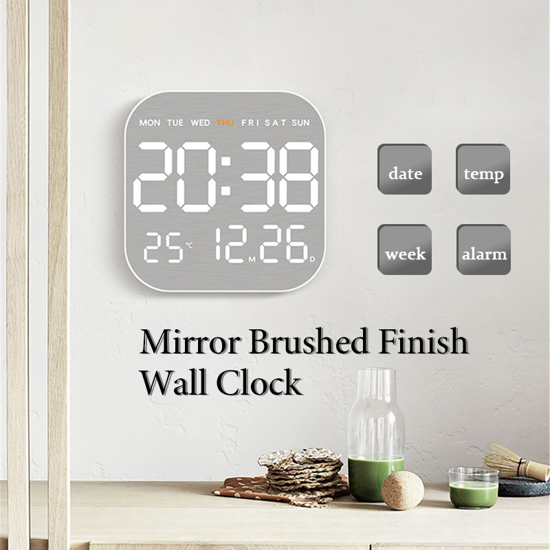 Mirror Brushed Finish Wall Clo - Luxury Watch Wall Clock บทวิจารณ์และราคา