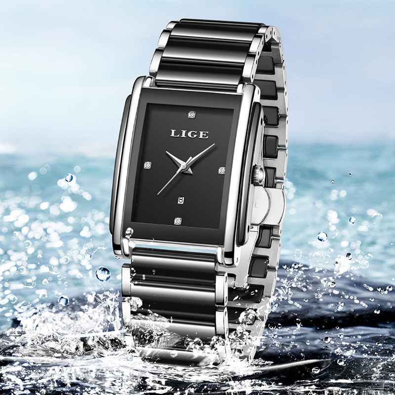 LIGE New Luxury Women Watches  - Luxury Watch Safe บทวิจารณ์และราคา