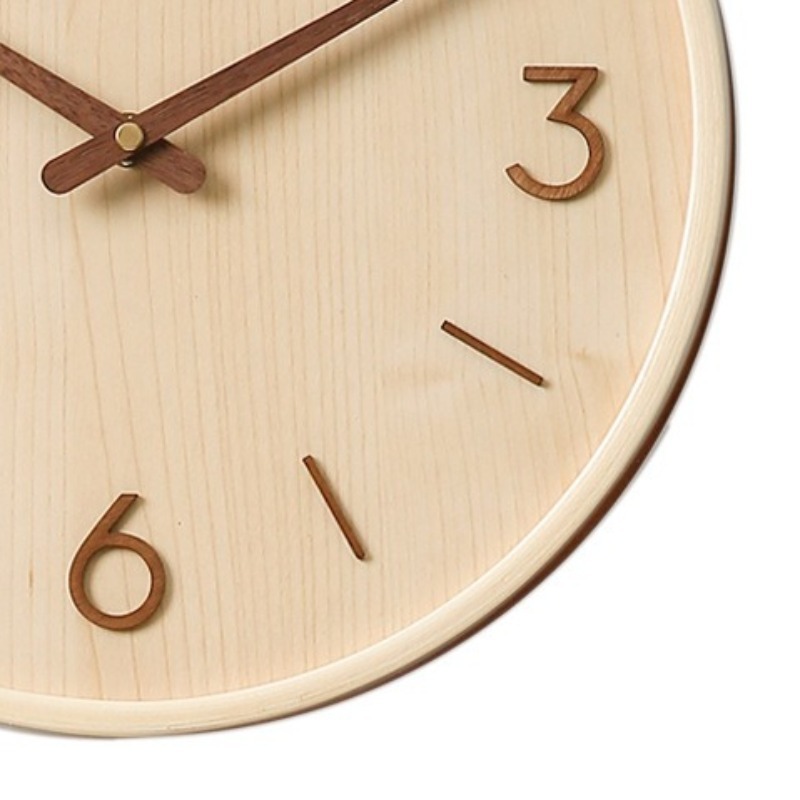 Modern Wooden Silent Art Wall  - Luxury Watch Wall Clock บทวิจารณ์และราคา