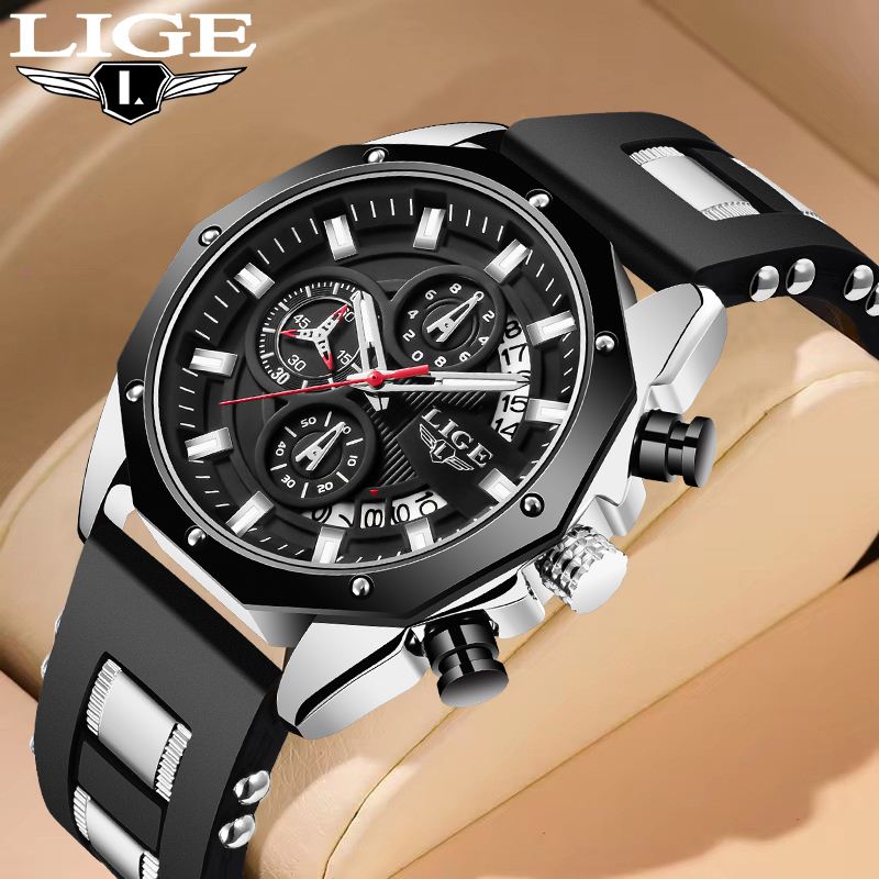 LIGE Fashion Outdoor Quartz Ma - Luxury Watch Men บทวิจารณ์และราคา