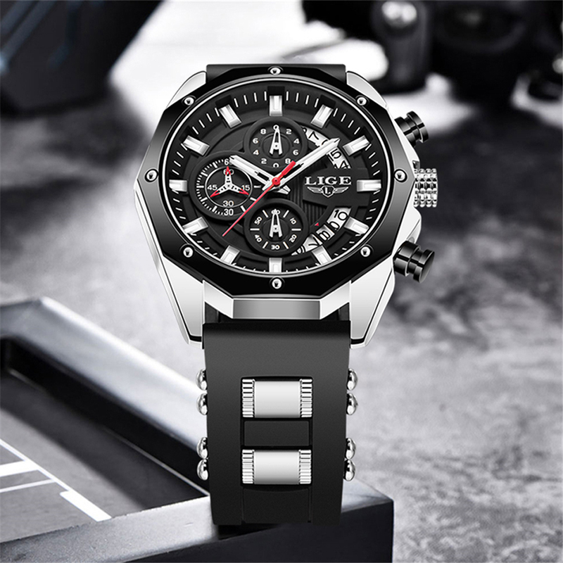 LIGE Fashion Outdoor Quartz Ma - Luxury Watch Men บทวิจารณ์และราคา