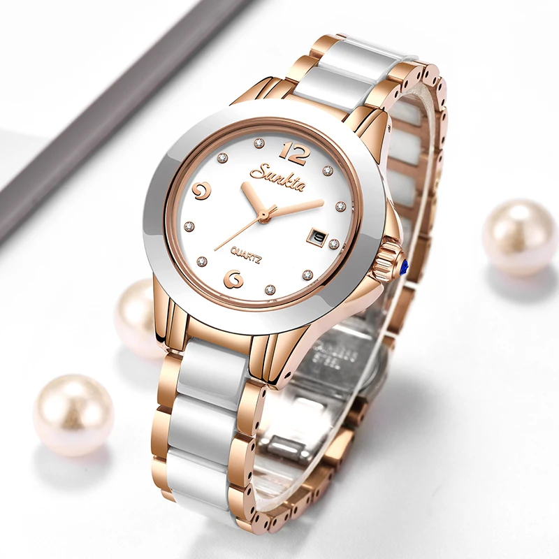 Sunkta Fashion Casual Quartz W - Luxury Watch Diamond บทวิจารณ์และราคา