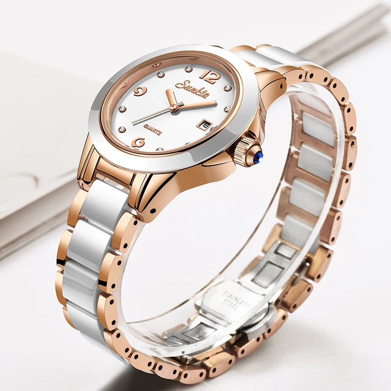Sunkta Fashion Casual Quartz W - Luxury Watch Diamond บทวิจารณ์และราคา