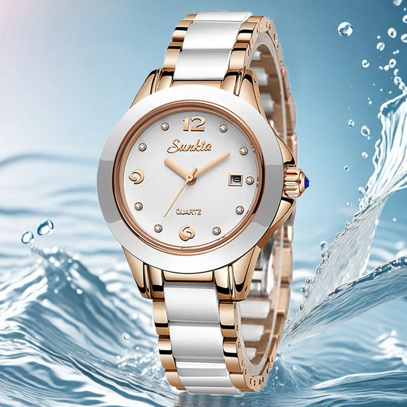 Sunkta Fashion Casual Quartz W - Luxury Watch Diamond บทวิจารณ์และราคา
