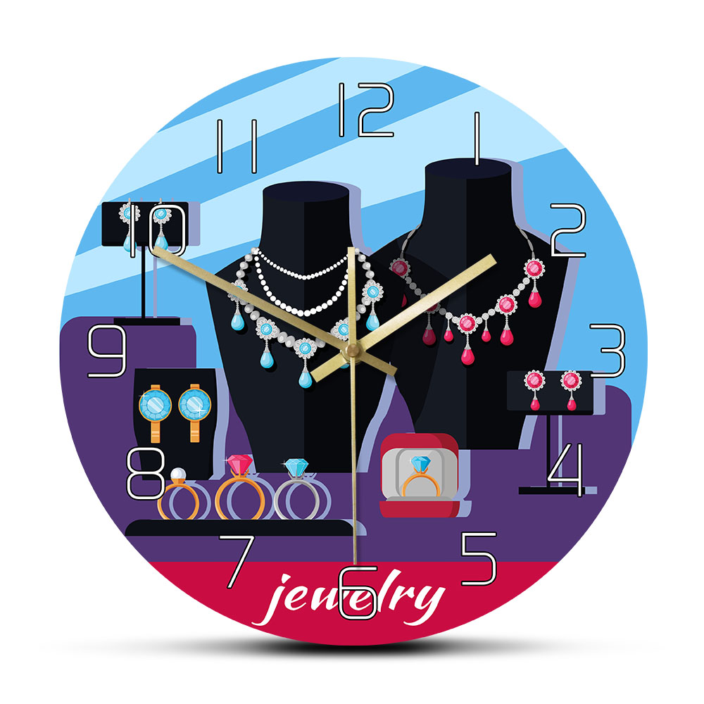 Jewelry Store Showcase Designe - Luxury Watch Wall Clock บทวิจารณ์และราคา