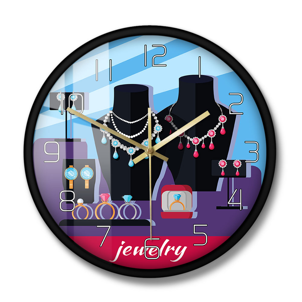 Jewelry Store Showcase Designe - Luxury Watch Wall Clock บทวิจารณ์และราคา