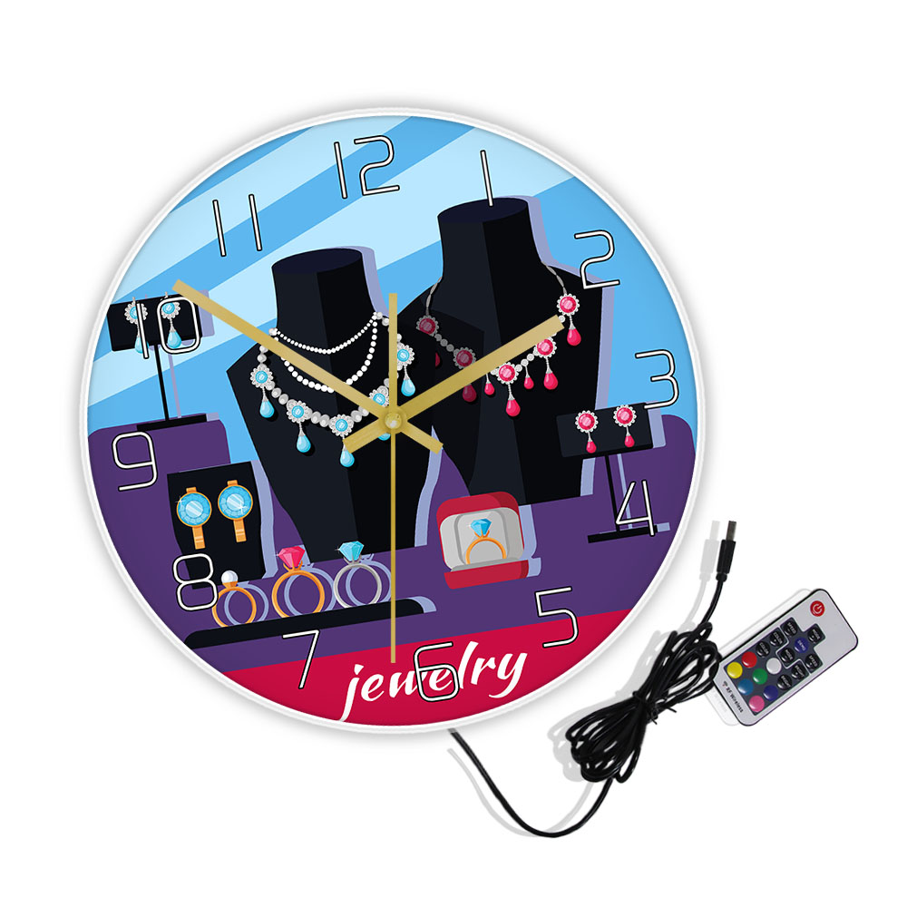 Jewelry Store Showcase Designe - Luxury Watch Wall Clock บทวิจารณ์และราคา