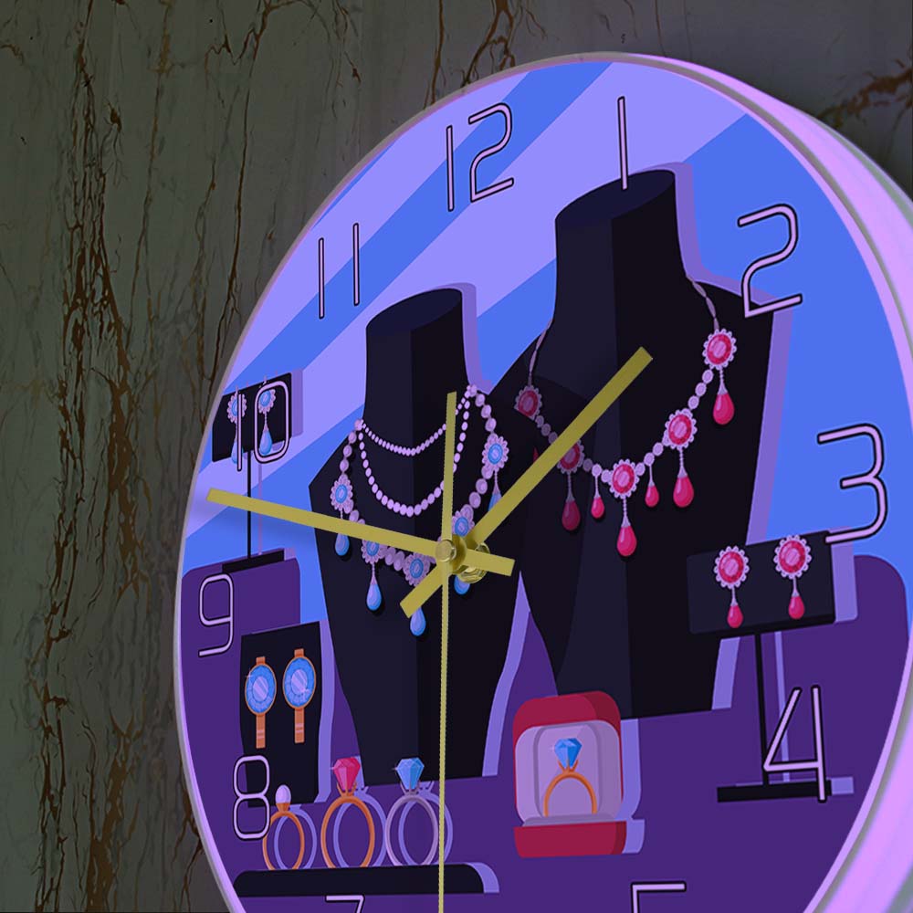 Jewelry Store Showcase Designe - Luxury Watch Wall Clock บทวิจารณ์และราคา