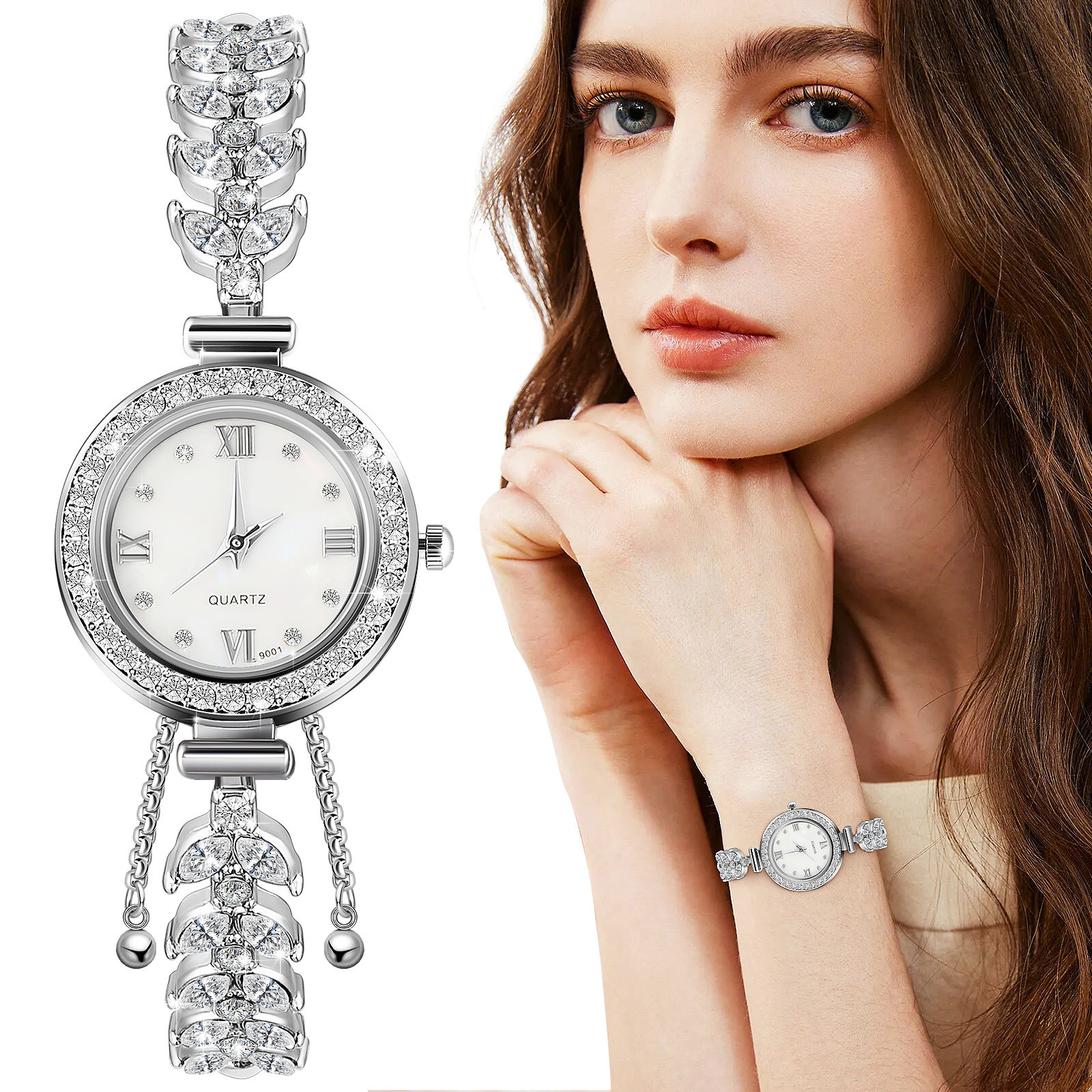 Quartz Watch Women Rhinestone  - Luxury Watch Events บทวิจารณ์และราคา