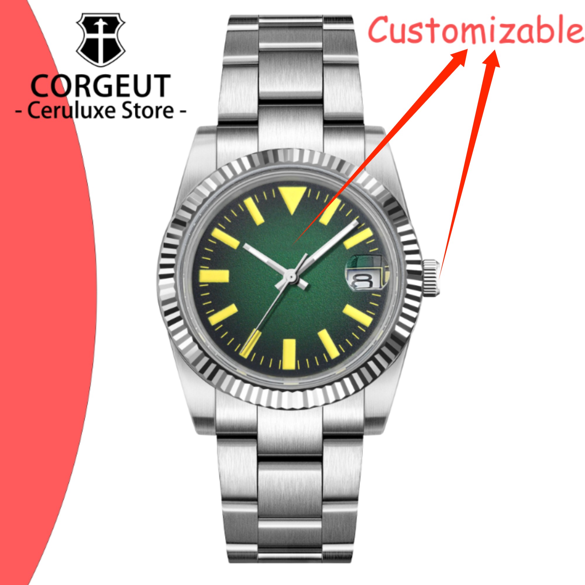 Custom Logo 36/39mm New NH35 A - Luxury Watch Quality บทวิจารณ์และราคา