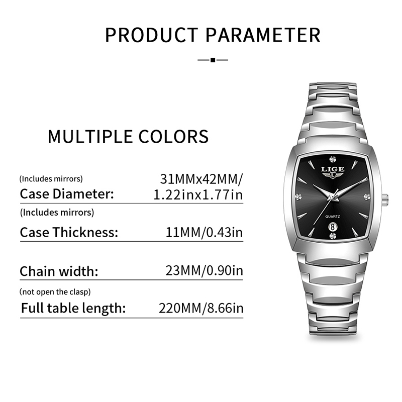LIGE Watch women Business Luxu - Ladies Luxury Watch บทวิจารณ์และราคา