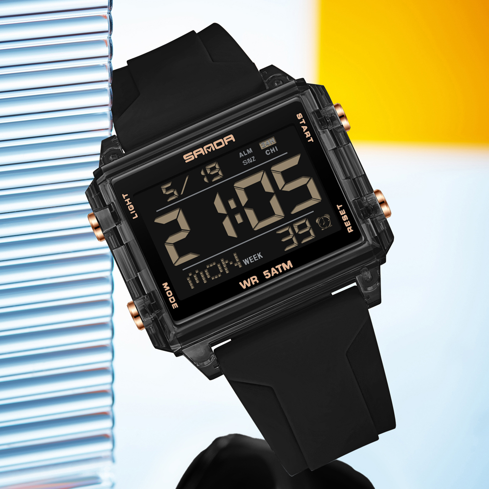 SANDA Brand Fashion LED Watch  - Luxury Watch Brands In World บทวิจารณ์และราคา