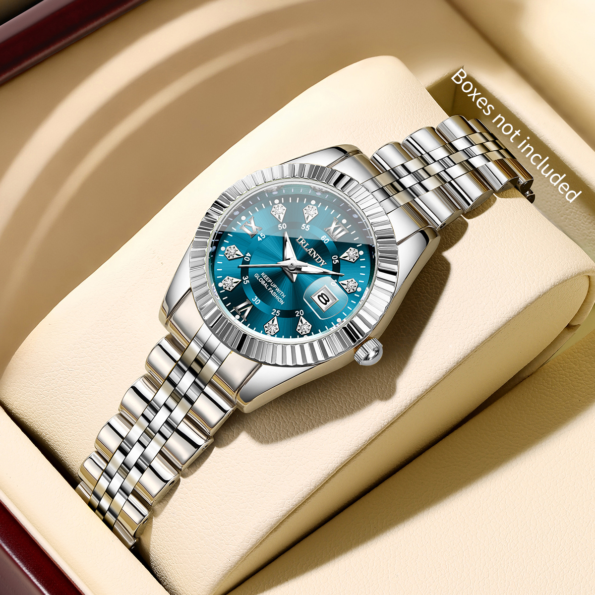 Fashion Roma Dial Women Calend - Luxury Watch Safe บทวิจารณ์และราคา