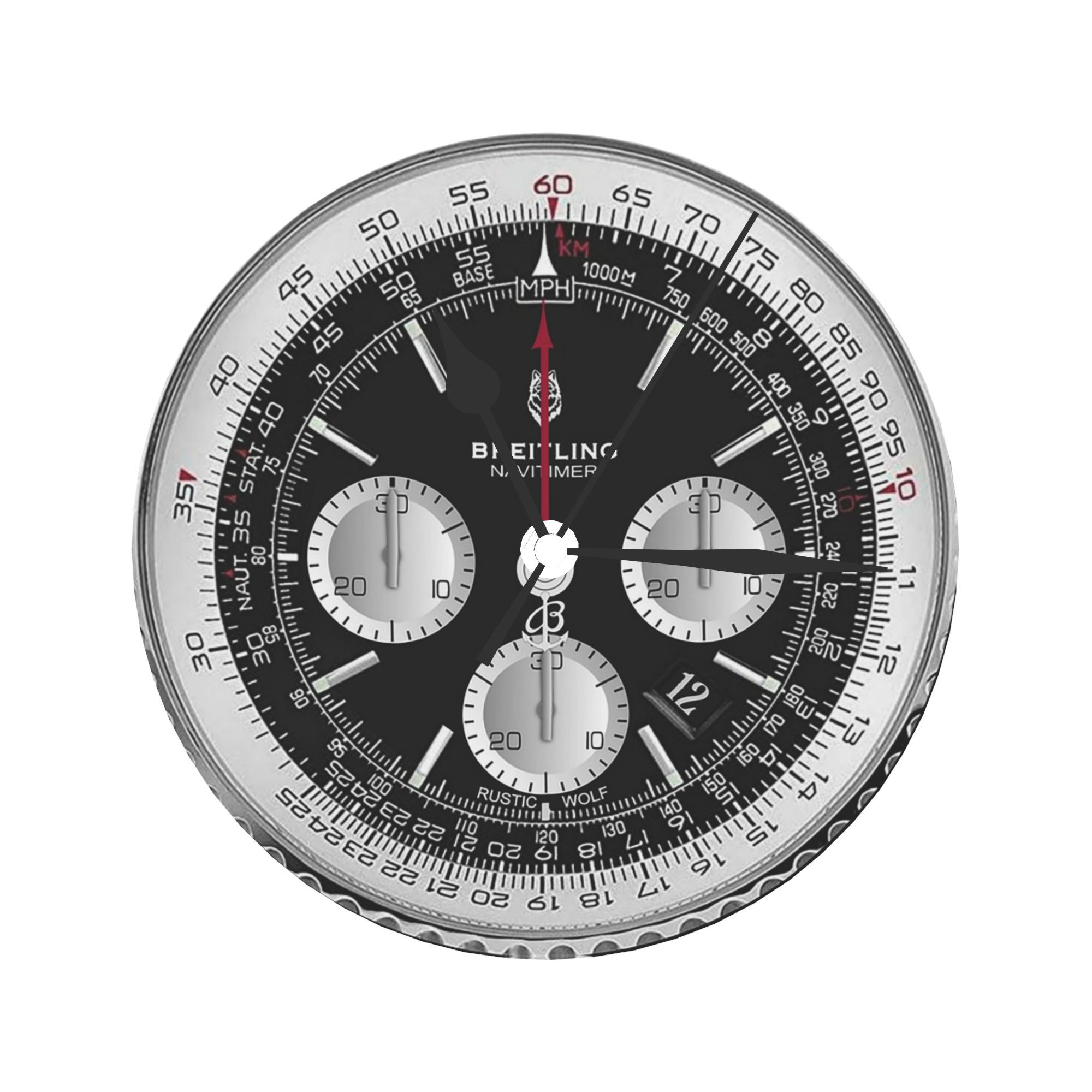 Black Luxury Watch Face Wall C - Luxury Watch Wall Clock บทวิจารณ์และราคา