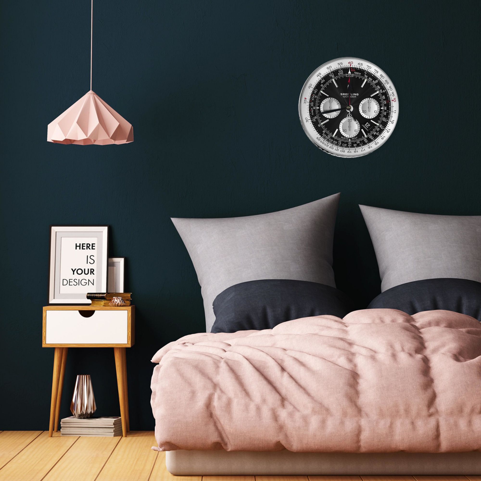 Black Luxury Watch Face Wall C - Luxury Watch Wall Clock บทวิจารณ์และราคา