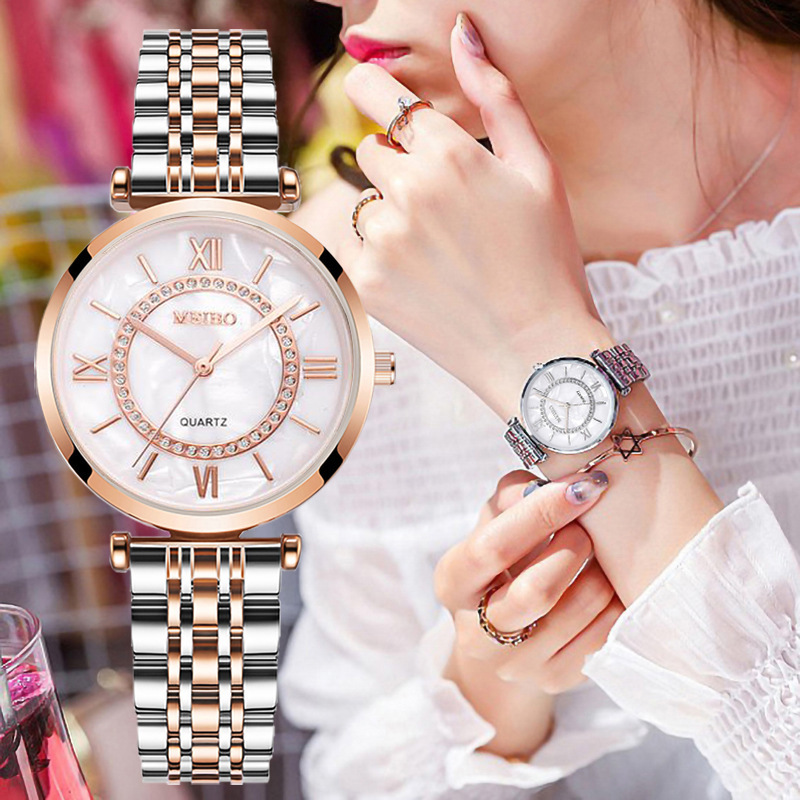 Luxury Crystal Women Bracelet  - Luxury Watch Diamond บทวิจารณ์และราคา