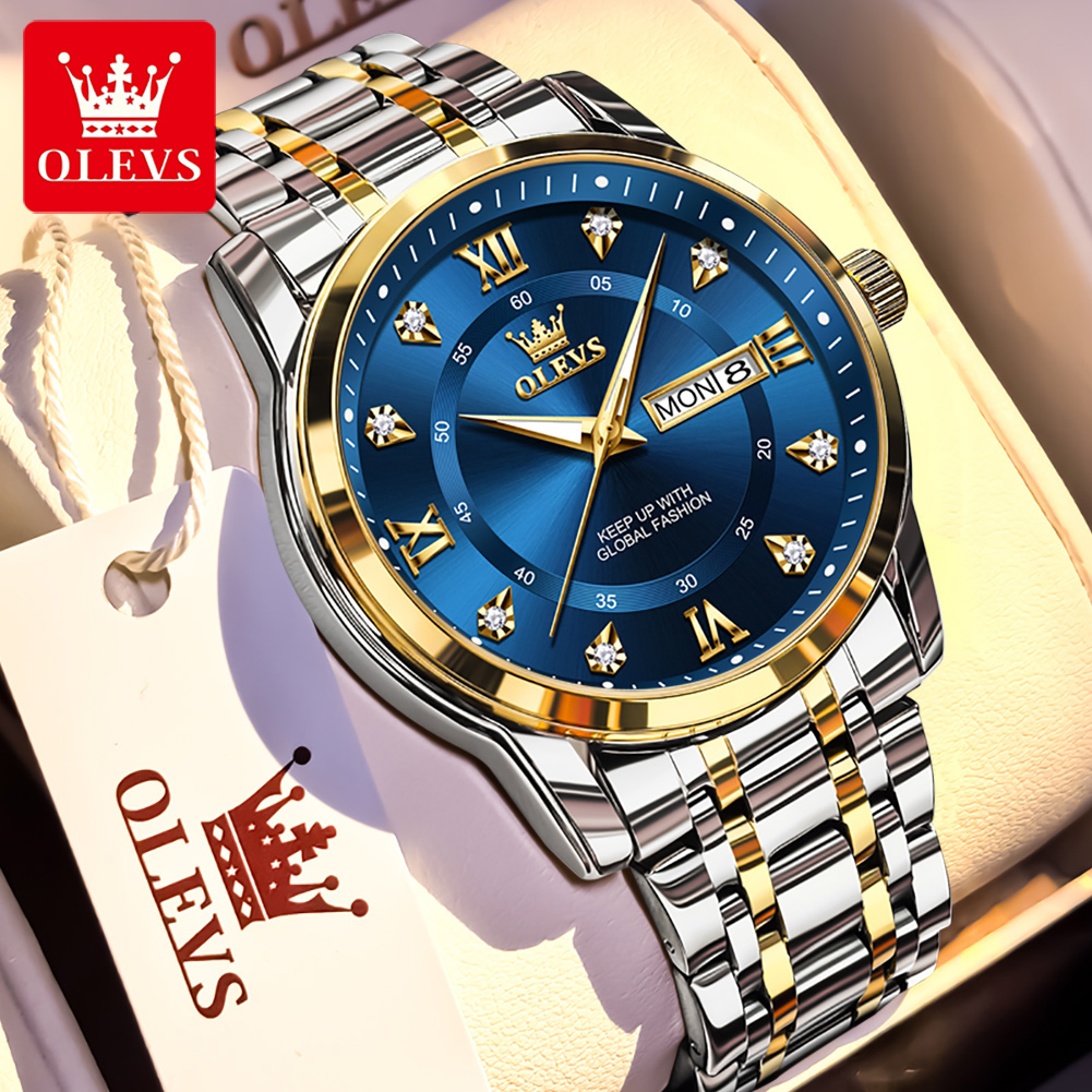 OLEVS Brand Fashion men's watc - Luxury Watch Quality บทวิจารณ์และราคา