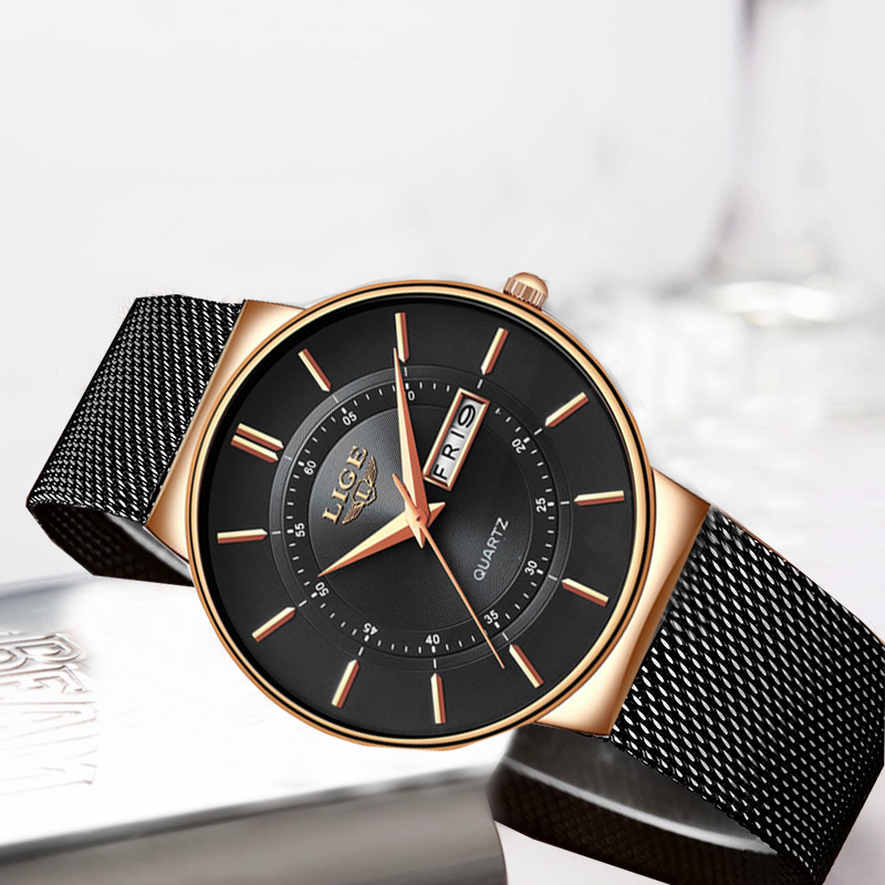 LIGE Women Watches Luxury Bran - Ladies Luxury Watch บทวิจารณ์และราคา