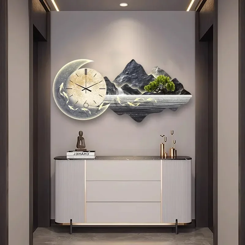 Design Living Room Wall Clocks - Luxury Watch Wall Clock บทวิจารณ์และราคา