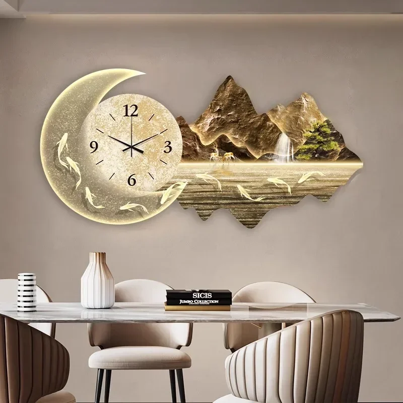 Design Living Room Wall Clocks - Luxury Watch Wall Clock บทวิจารณ์และราคา