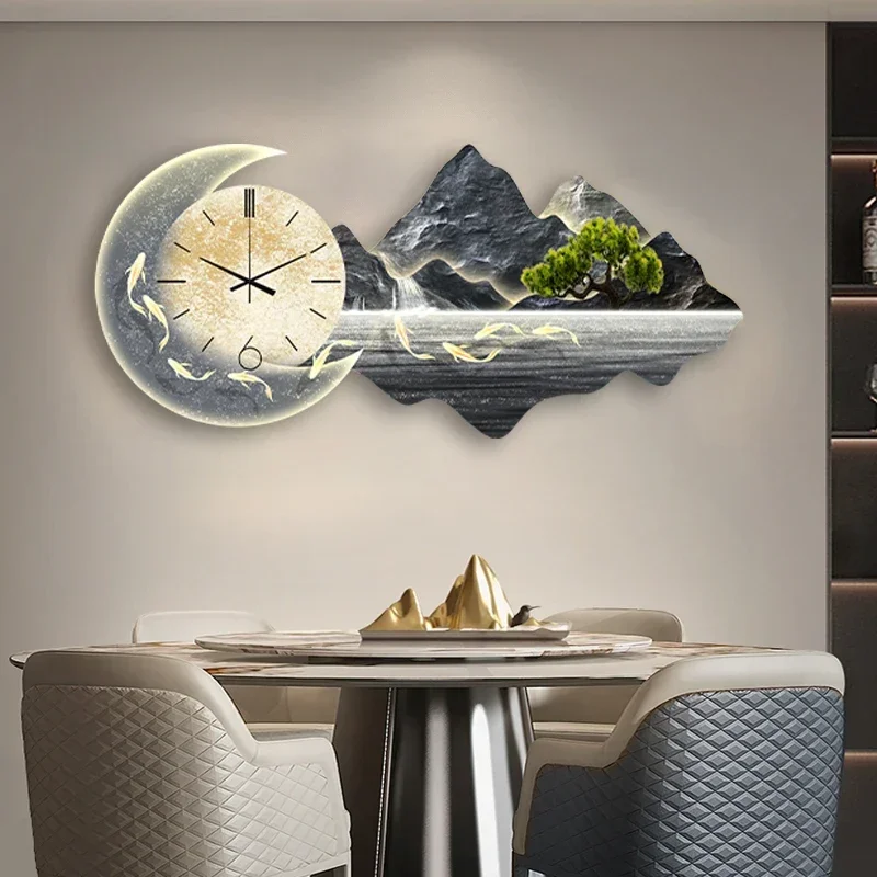 Design Living Room Wall Clocks - Luxury Watch Wall Clock บทวิจารณ์และราคา