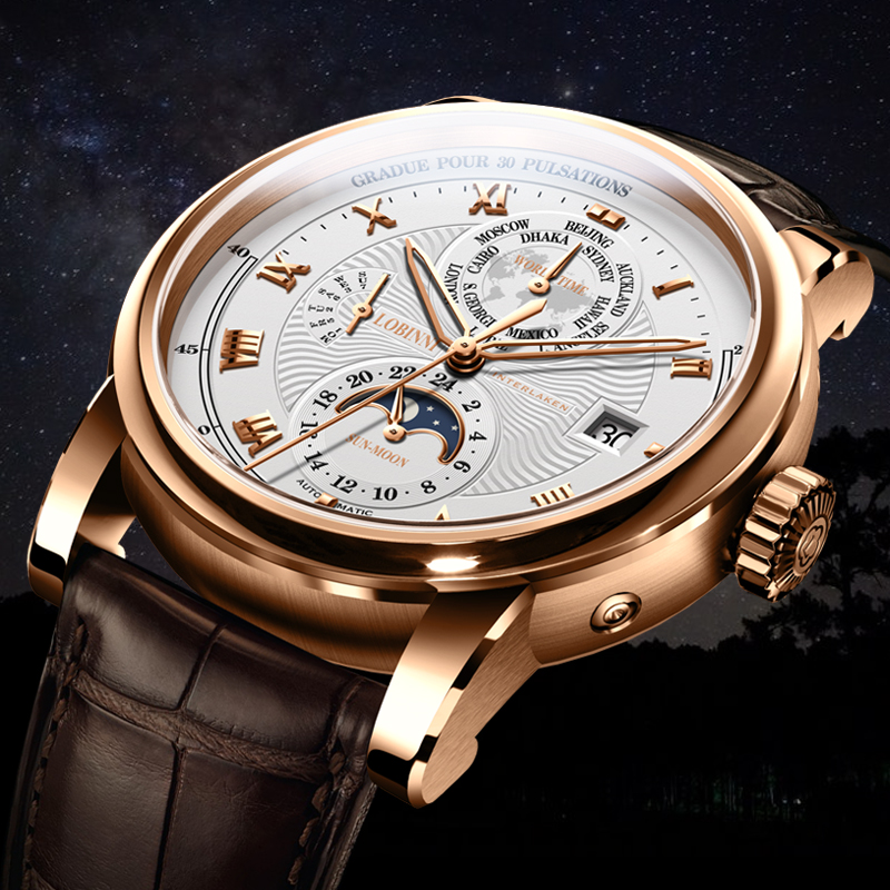 LOBINNI Men Watch Luxury Brand - Luxury Watch Brands In World บทวิจารณ์และราคา