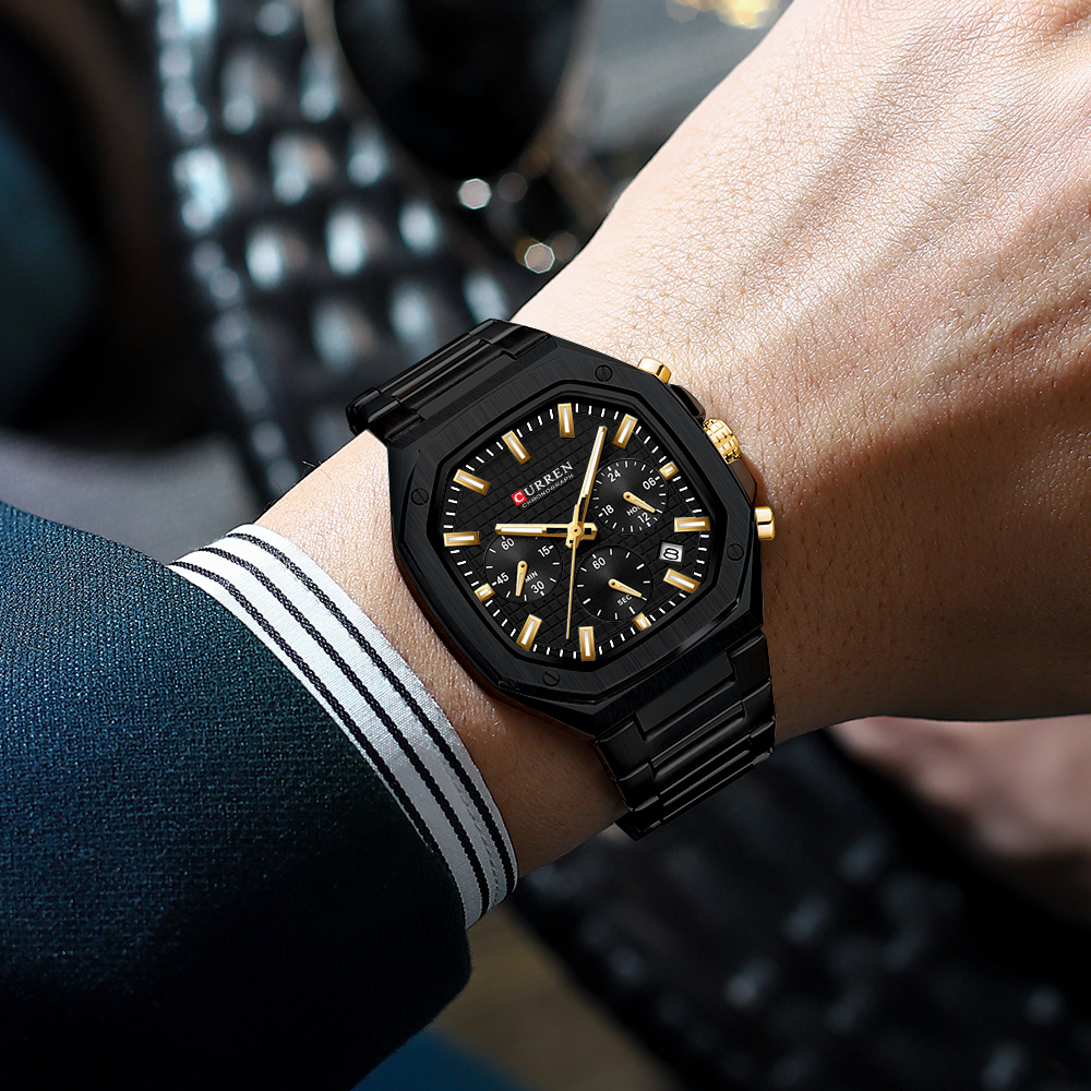 CURREN Luxury Square Chrono Wa - Luxury Watch Men บทวิจารณ์และราคา