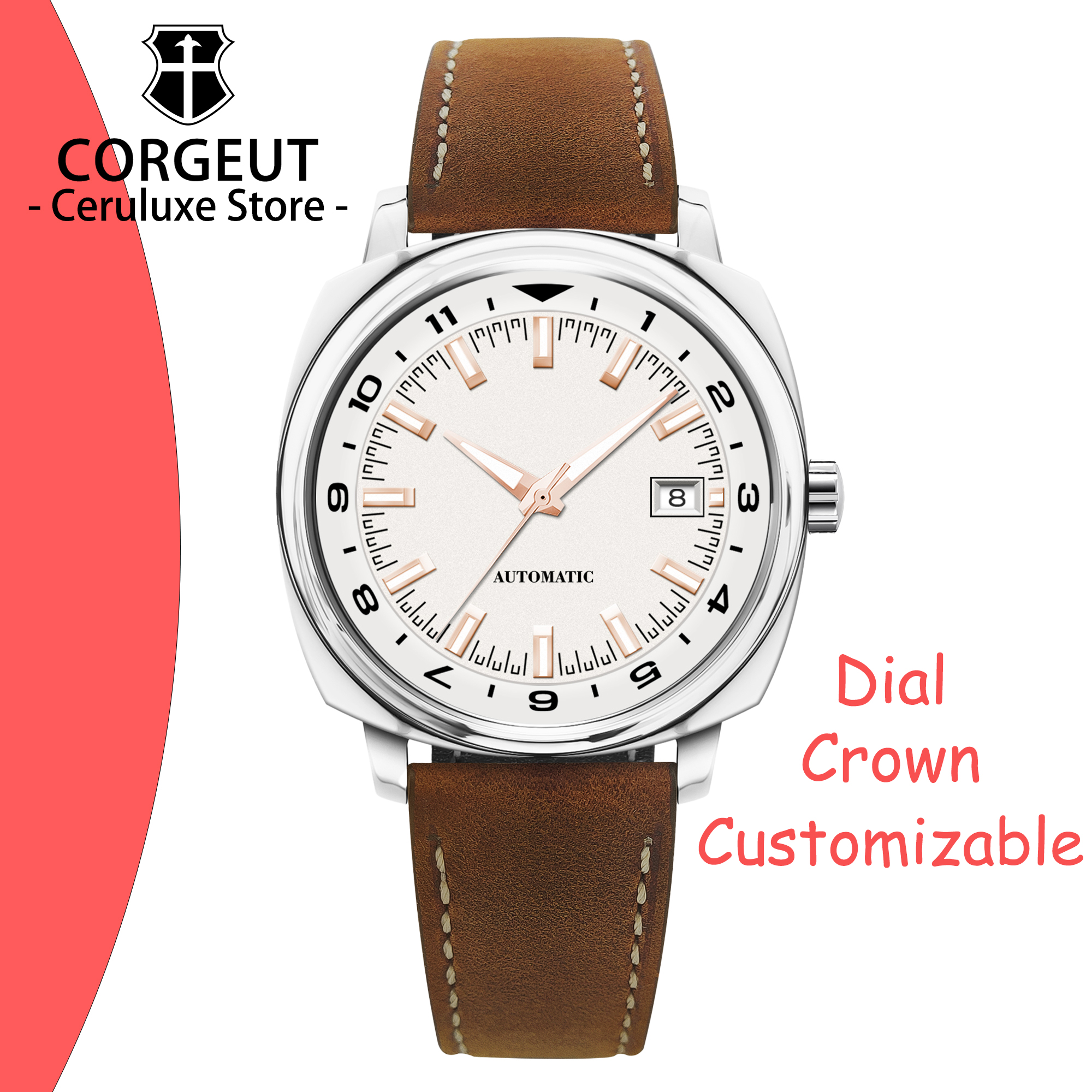 CUSTOM 42MM Stainless Steel Sa - Luxury Watch Quality บทวิจารณ์และราคา