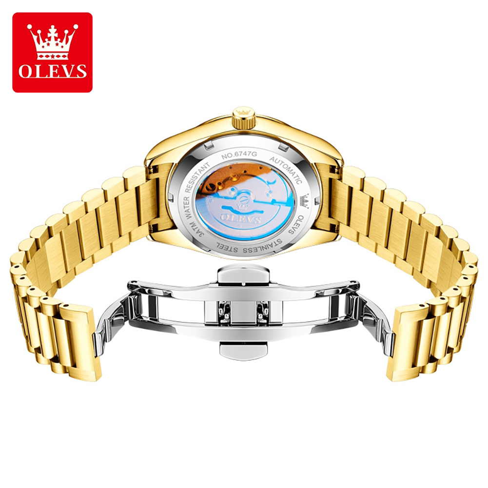 OLEVS 6747 luxury brand Men's  - Luxury Watch Diamond บทวิจารณ์และราคา